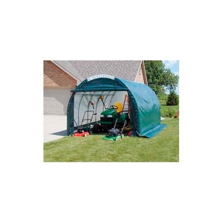 Clearspan Mini Garage/Storage Shed 10'W x 8'H x 18'L Gray PB02000R4G